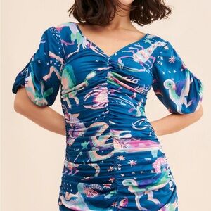 Banjanan Blue and Pink Skylar Dress